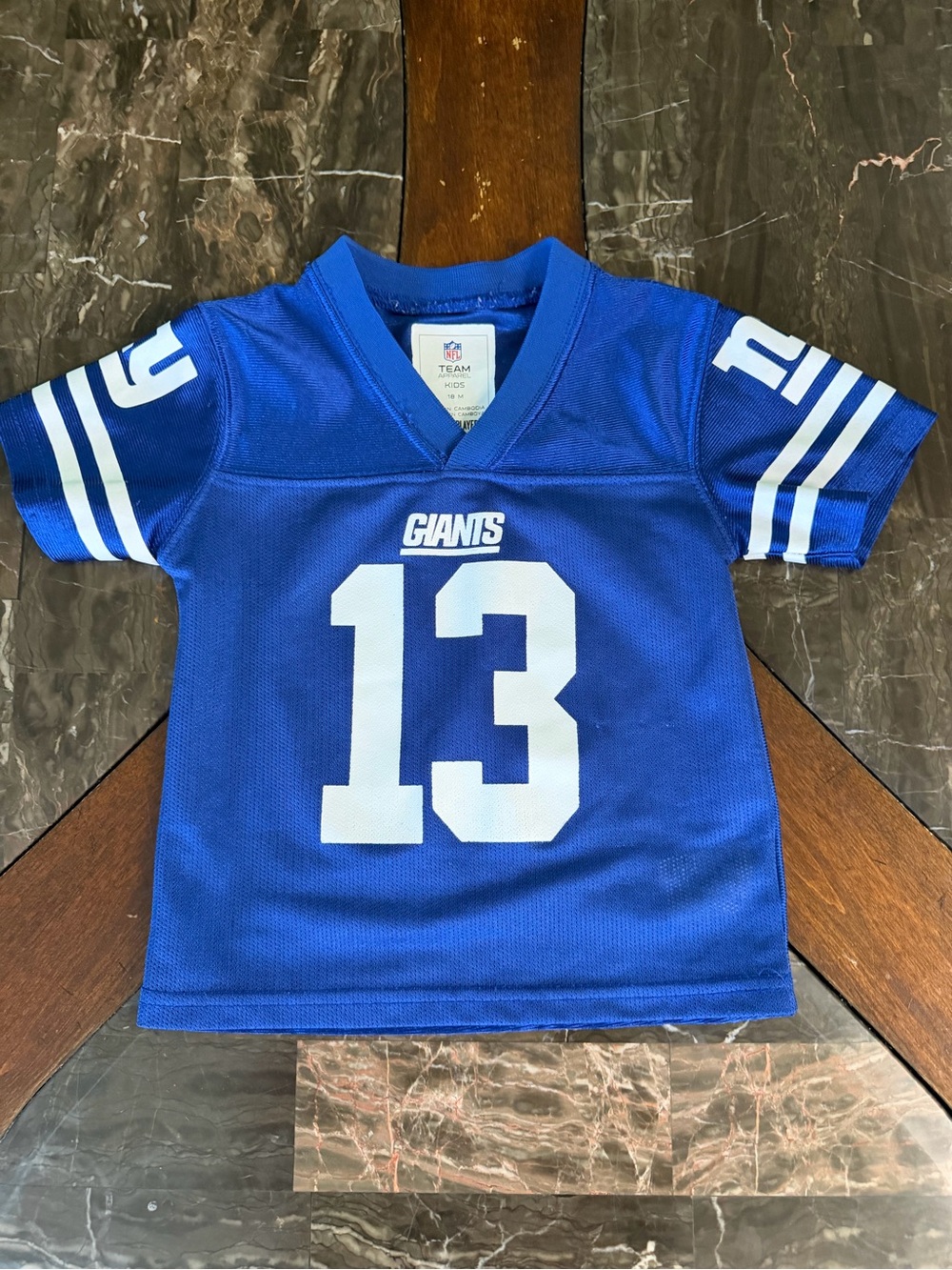 Giants Toddler Royal Blue #13 Jersey Tee